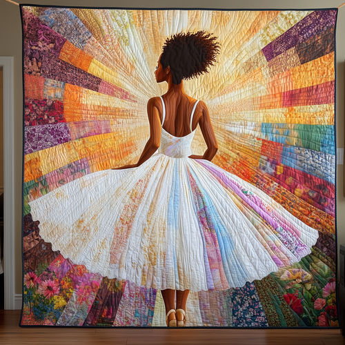 Brown Swan in Melody Quilted Blanket GFTOHD1672