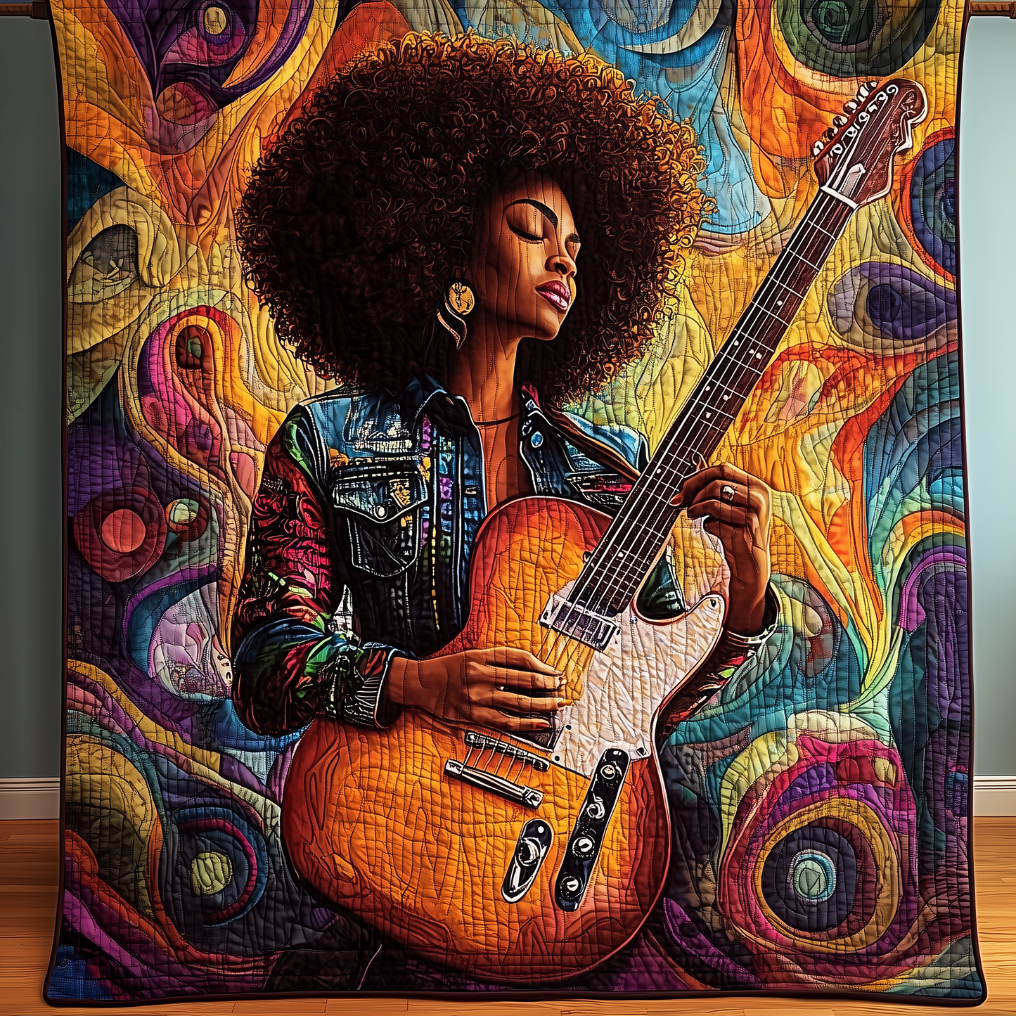 Melanin And Melody Quilted Blanket GFTOHD1674