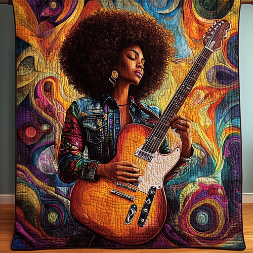Melanin And Melody Quilted Blanket GFTOHD1674