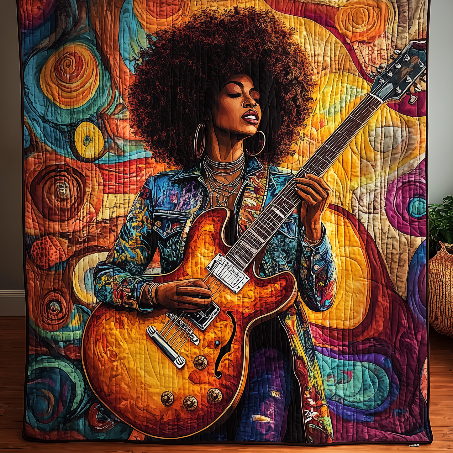 Melanin And Melody Quilted Blanket GFTOHD1675