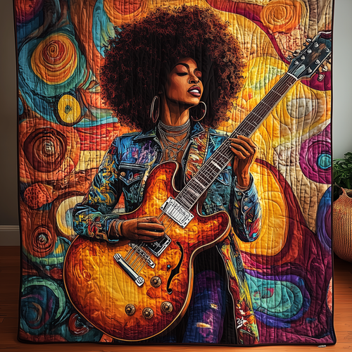 Melanin And Melody Quilted Blanket GFTOHD1675