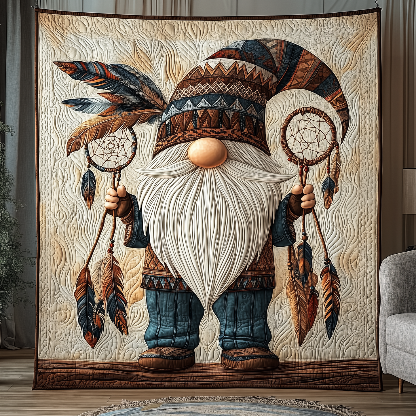 Gnome Native Quilted Blanket GFTOHD1676