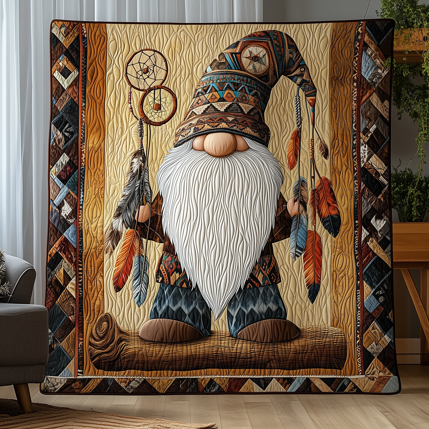 Gnome Native Quilted Blanket GFTOHD1679
