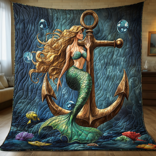 Whimsical Mermaid Tale Quilted Blanket GFTOHD1683