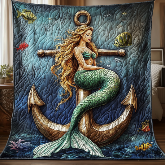 Whimsical Mermaid Tale Quilted Blanket GFTOHD1684