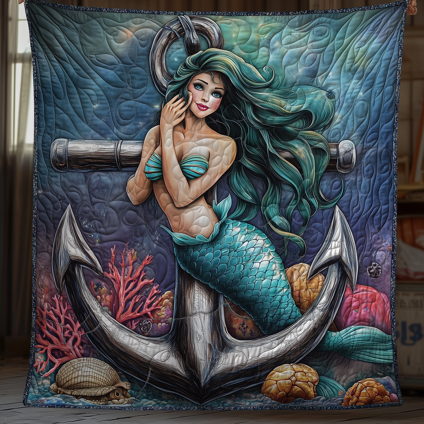 Mermaid Deep Sea Dream Quilted Blanket GFTOHD1689