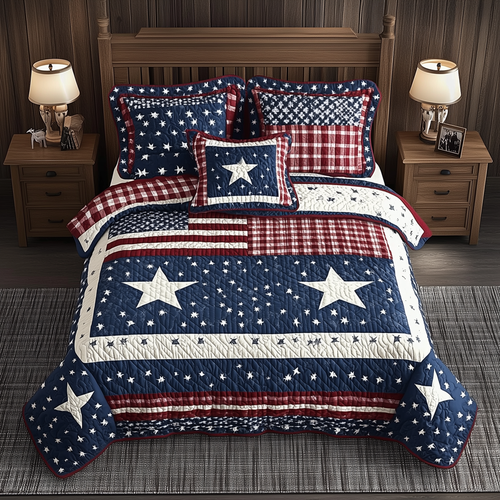 American Heritage 3-Piece Quilted Bedding Set GFTOHD1693