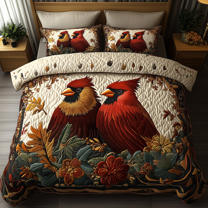 Soulmates in Flight 3-Piece Quilted Bedding Set GFTOHD2178