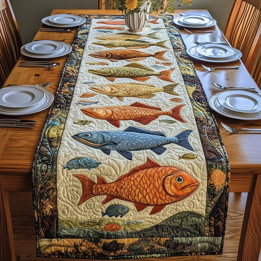 Wild Waters Tapestry Quilted Table Runner GFTOHD3186