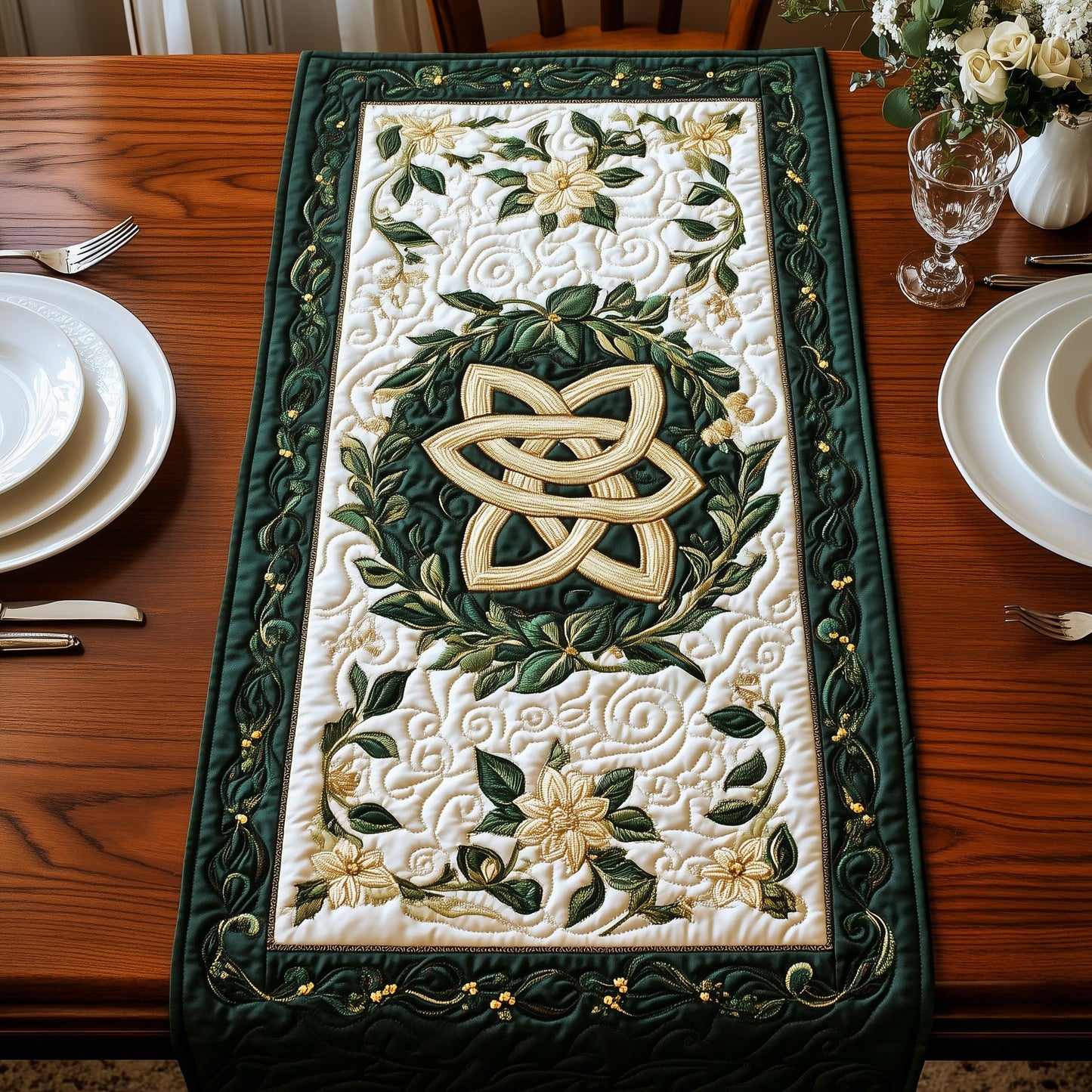 Mystic Knots Quilted Table Runner GFTOHD3245