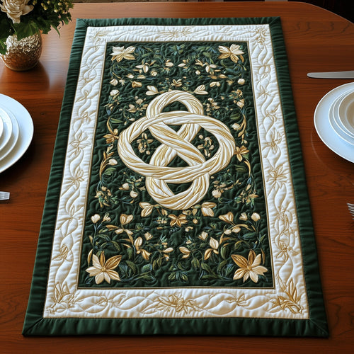 Enchanted Celtic Bloom Quilted Table Runner GFTOHD3248