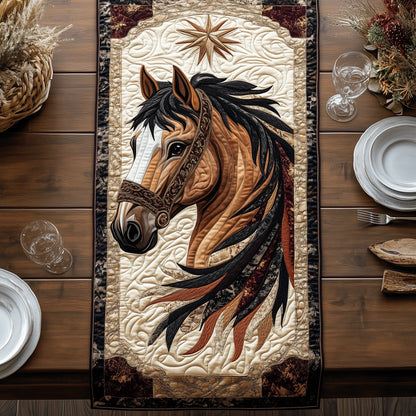 Mystic Horse Elegance Quilted Table Runner GFTOHD3261