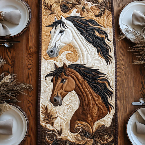 Noble Horse Whisper Quilted Table Runner GFTOHD3262