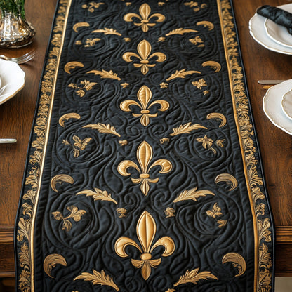 The Regal Fleur de lis Quilted Table Runner GFTOHD3665