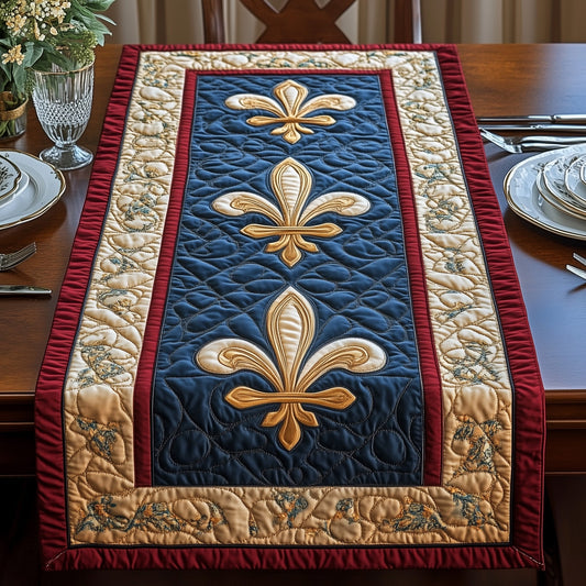 Fleur de lis Royale Quilted Table Runner GFTOHD3672