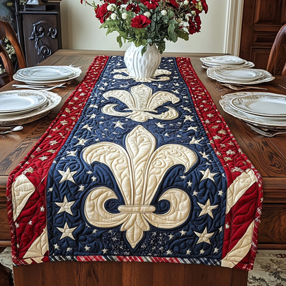 Fleur de lis Quilted Table Runner GFTOHD3705