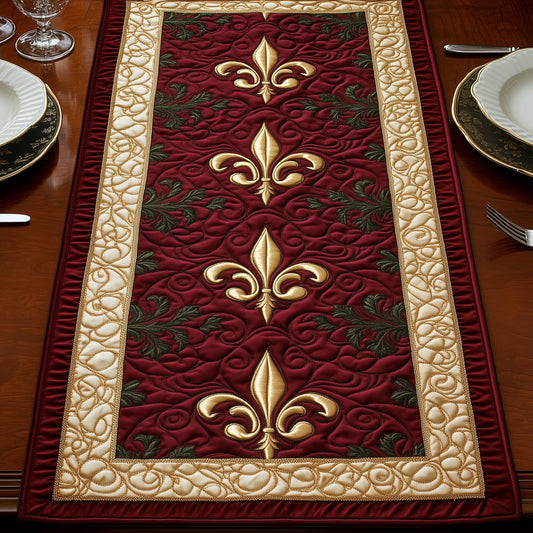 Fleur de lis Quilted Table Runner GFTOHD3707