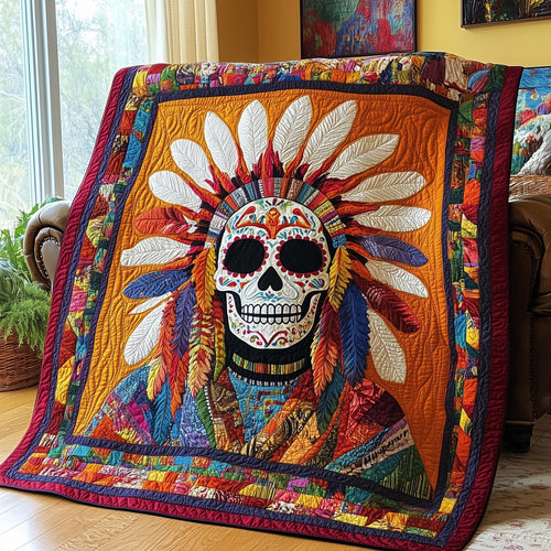 Mysterious Skull Quilted Blanket GFTOHD3721