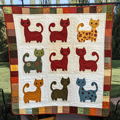 Funky Cat Quilted Blanket GFTOHD404