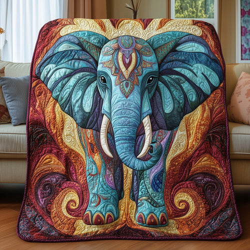 Mystic Elephant Dreams Quilted Blanket GFTOHD4058