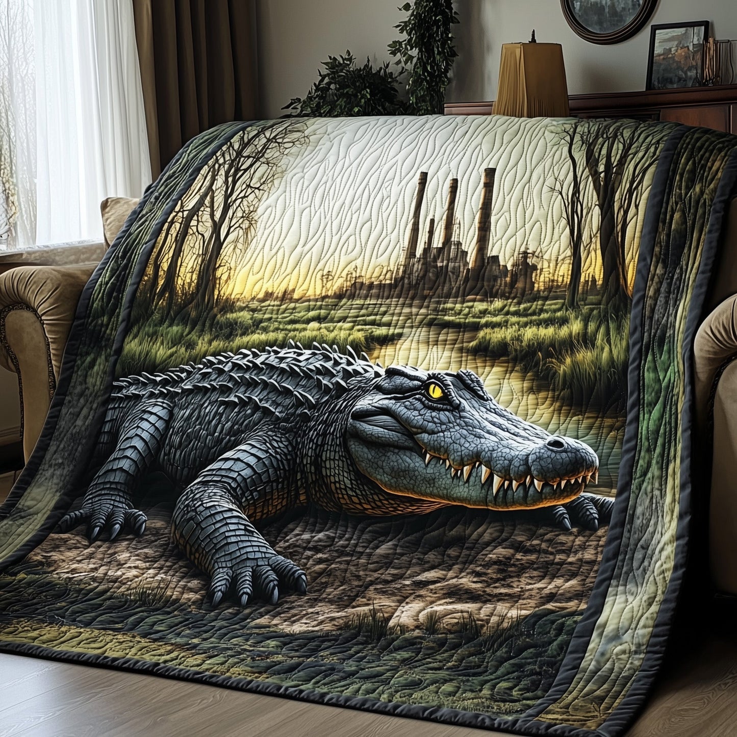 Alligator Quilted Blanket GFTOHD4139