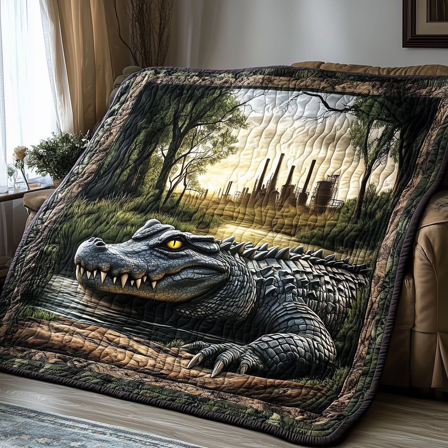 Alligator Quilted Blanket GFTOHD4140