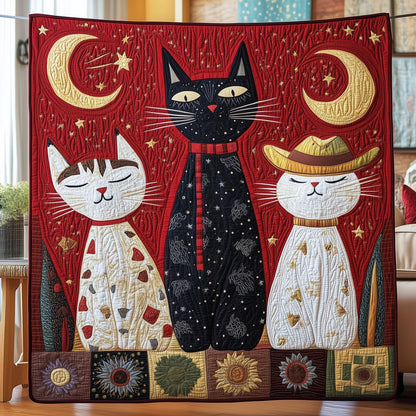 Celestial Whiskers Quilted Blanket GFTOHD4219
