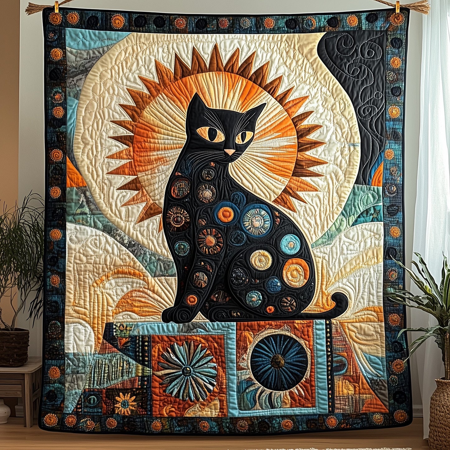 Mystic Celestial Guardian Quilted Blanket GFTOHD4228