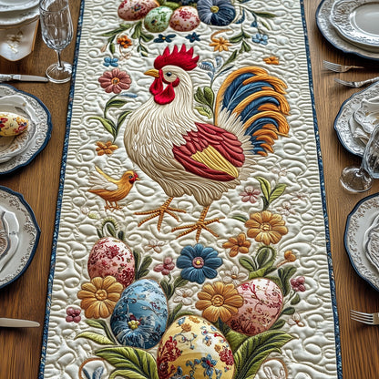 Easter Chicken Quilted Table Runner GFTOHD4471