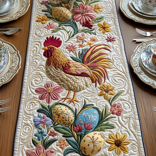 Easter Chicken Quilted Table Runner GFTOHD4472