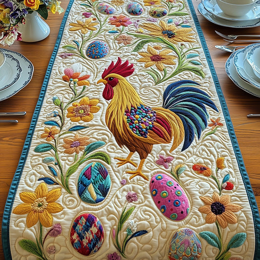 Easter Chicken Quilted Table Runner GFTOHD4473