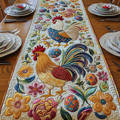 Easter Chicken Quilted Table Runner GFTOHD4474
