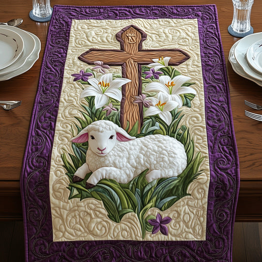 Easter Lamb Quilted Table Runner GFTOHD4566