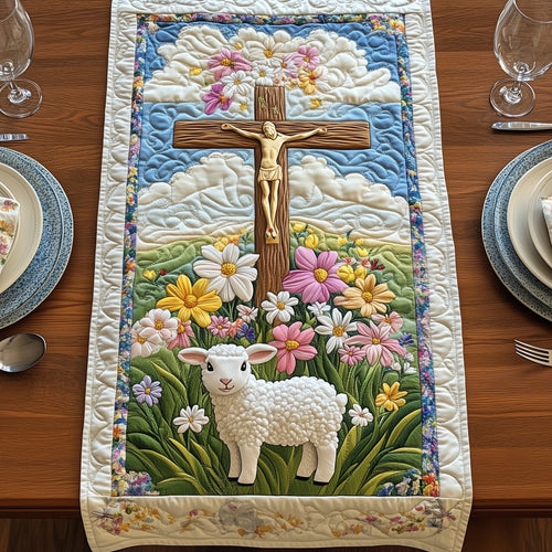 Easter Lamb Quilted Table Runner GFTOHD4573