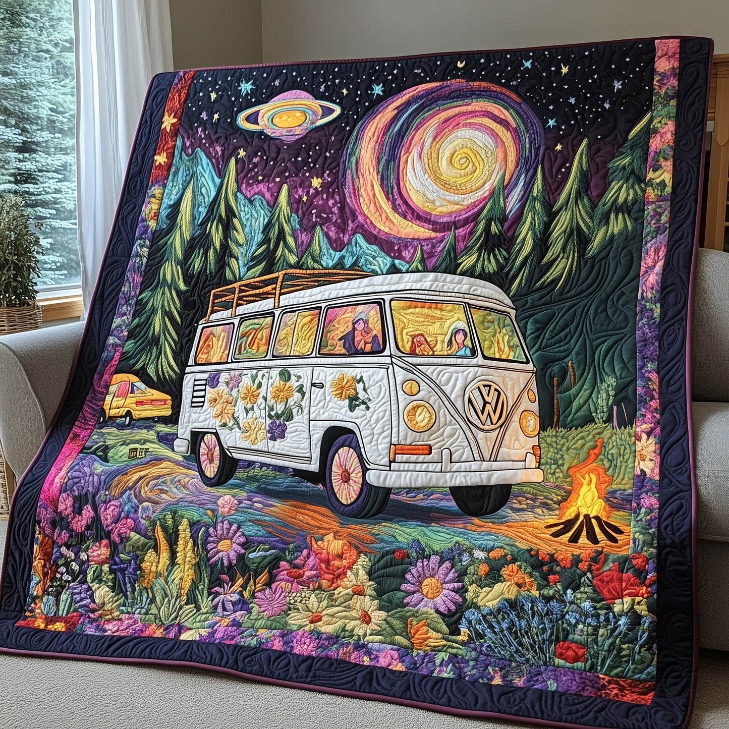 Volkswagen Van Quilted Blanket GFTOHD4600