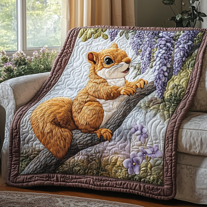 Squirrel Quilted Blanket GFTOHD4606