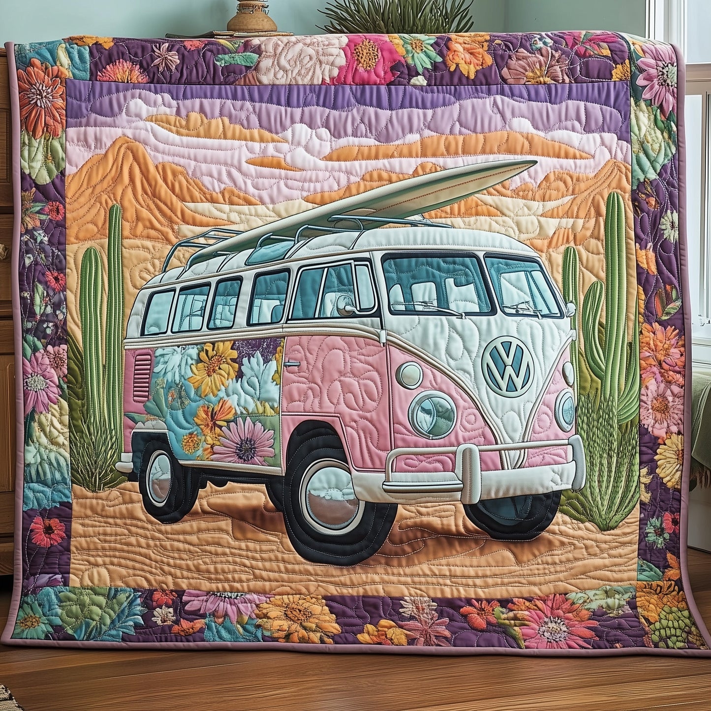 Volkswagen Van Quilted Blanket GFTOHD4613