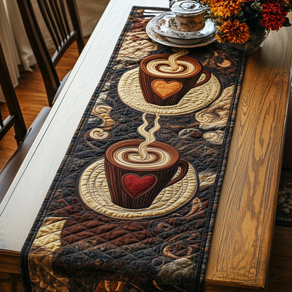 Vintage Cups Quilted Table Runner GFTOHD4792