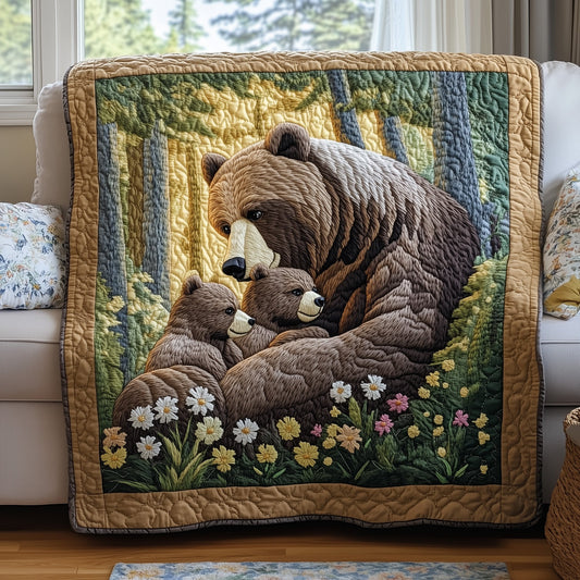 Bear Family Quilted Blanket GFTOHD4811