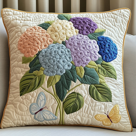 Midnight Hydrangea Dream Quilted Pillow Case GFTOHD5389
