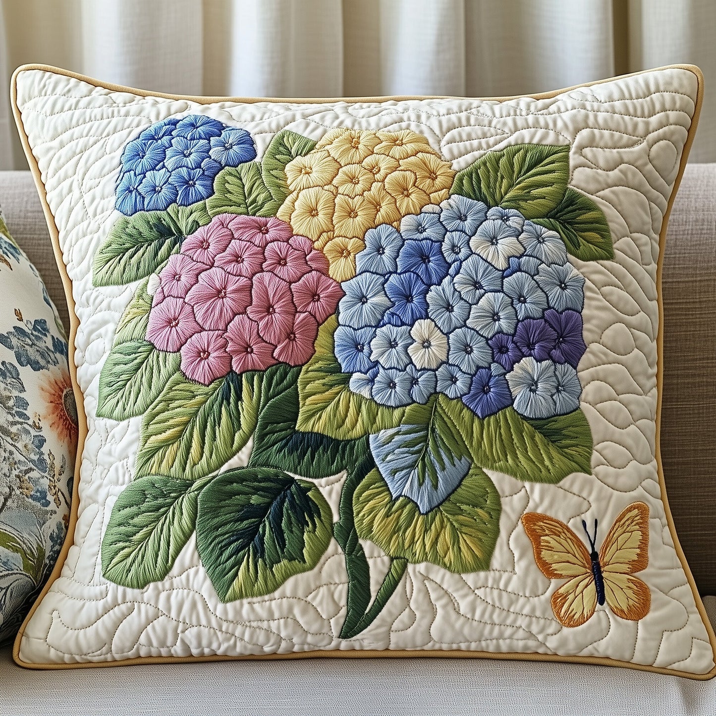 Hydrangea Dreamscape Quilted Pillow Case GFTOHD5390