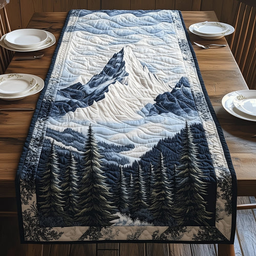 Snowy Mountain Quilted Table Runner GFTOHD5711