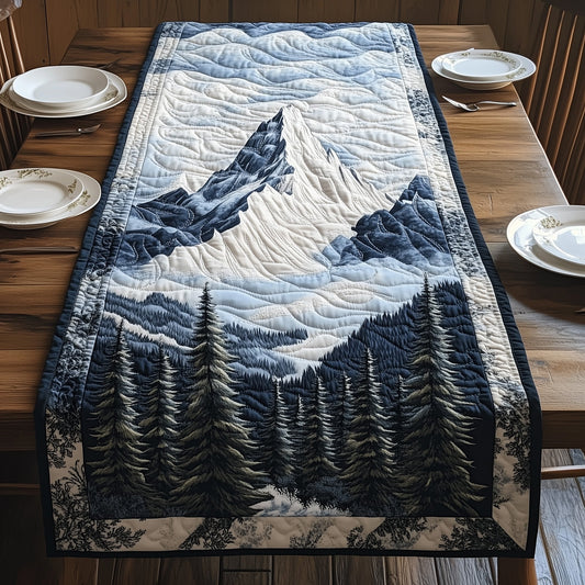 Snowy Mountain Quilted Table Runner GFTOHD5711