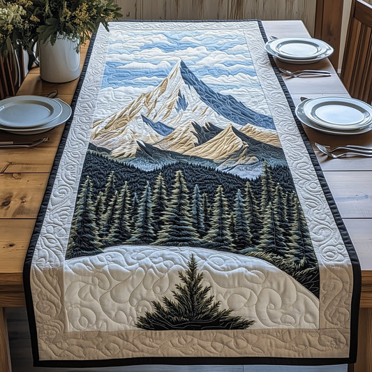 Snowy Mountain Quilted Table Runner GFTOHD5712