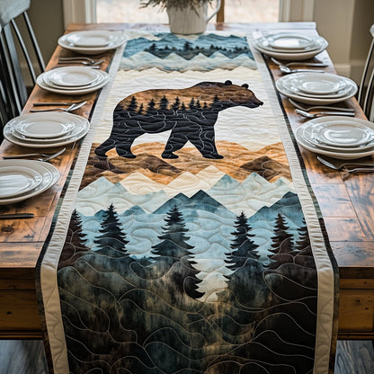 Mountain Bear Quilted Table Runner GFTOHD5716