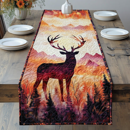 Mountain Deer Quilted Table Runner GFTOHD5717