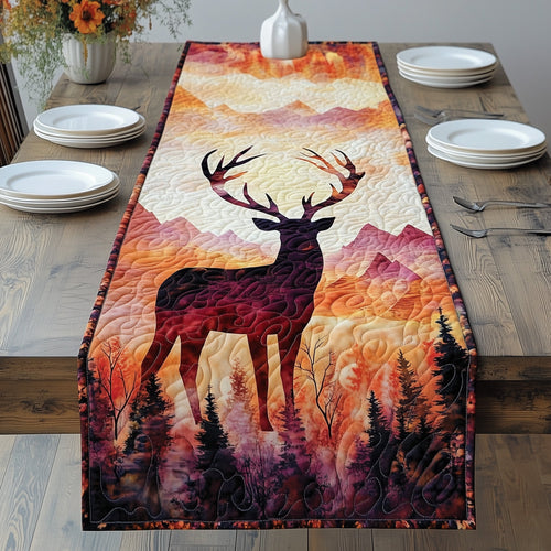 Mountain Deer Quilted Table Runner GFTOHD5717