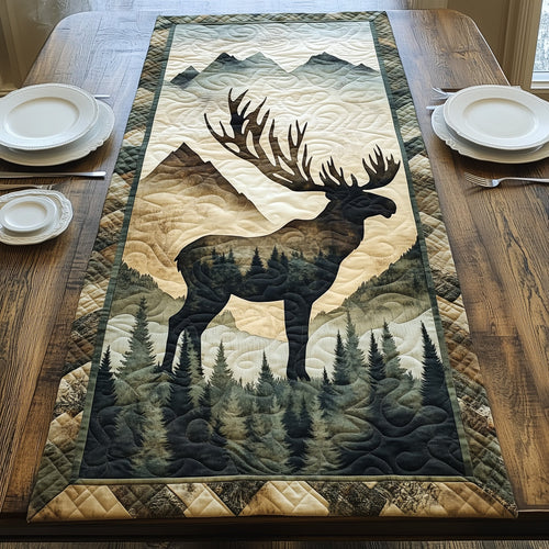 Mountain Moose Quilted Table Runner GFTOHD5720