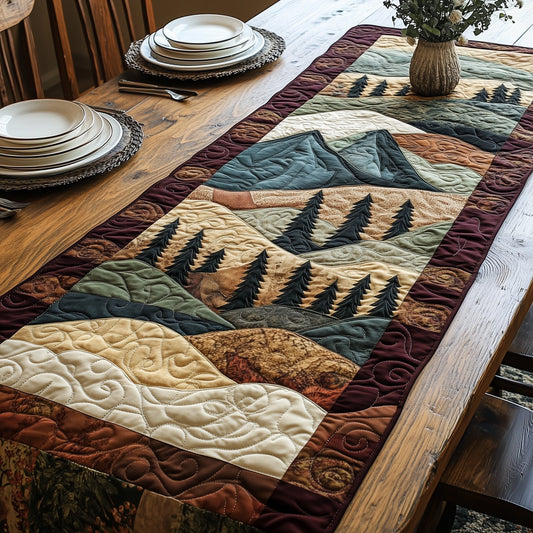 Mountain Forest Quilted Table Runner GFTOHD5726