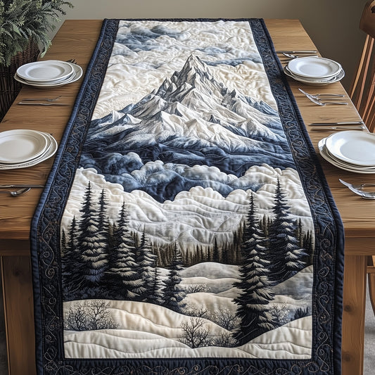 Snow Mountain Quilted Table Runner GFTOHD5730